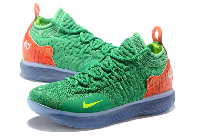 Nike KD 11 Green Orange-Yellow Shoes